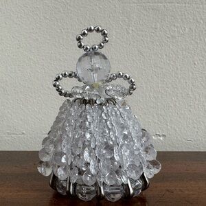 Vintage Beaded safety Pin Angel Figurine